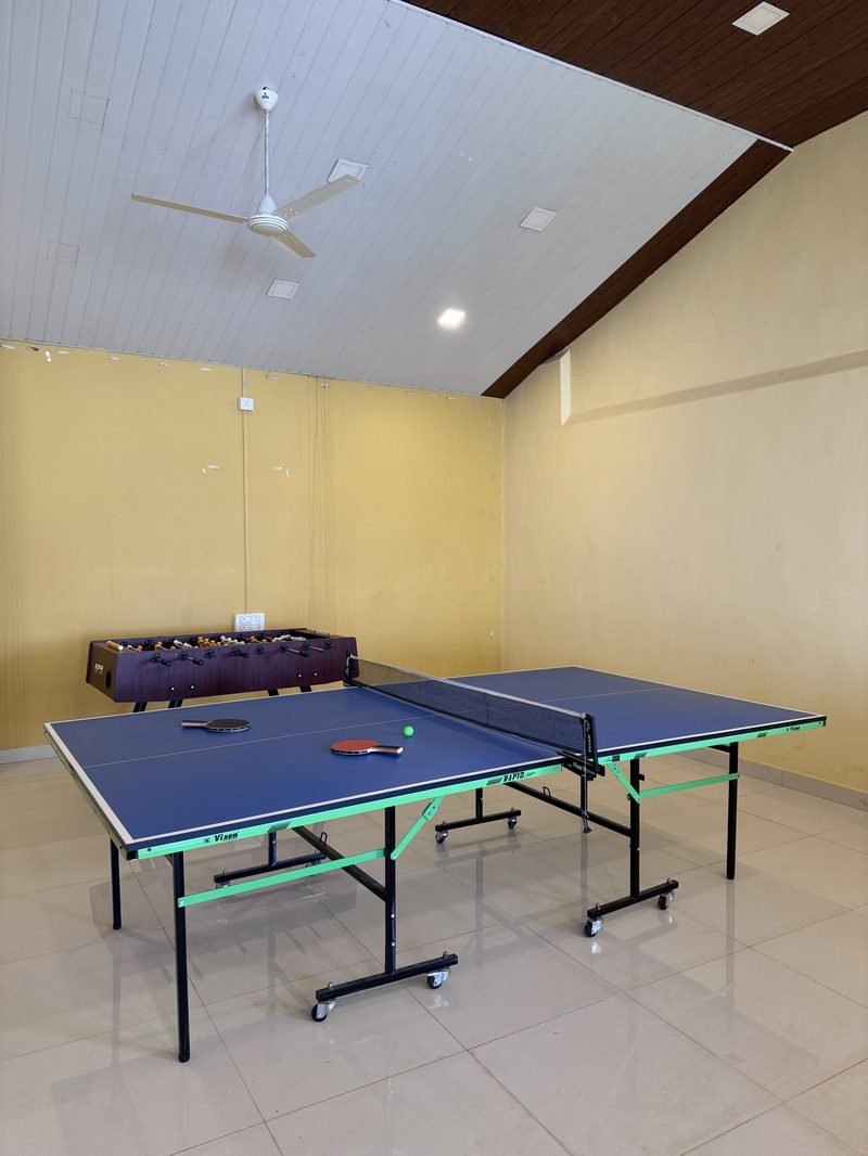 Indoor games room at Krishna Valley Resort Panchgani