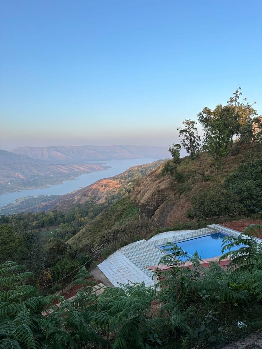 Swimming pool area Krishna Valley Resort